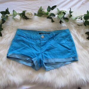 Celebrity Pink | Cuffed Blue Shorts